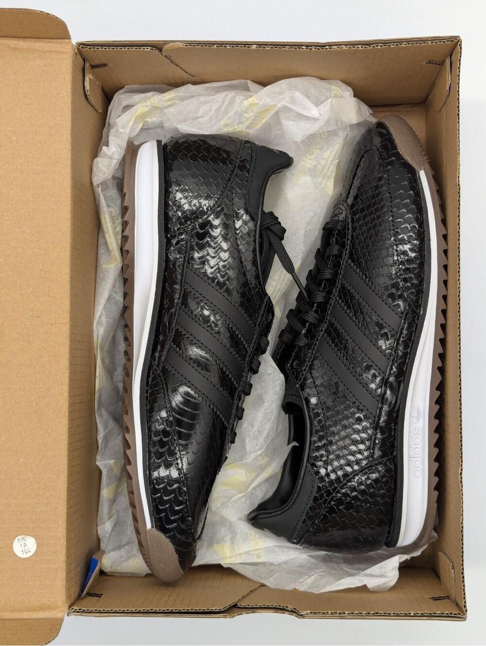 Adidas SL 72 OG W Black Snakeskin Sneakers IH9170 Women's Size 7 / Kids 6Y New - Picture 8 of 9